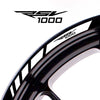 Fit Aprilia RSV1000 Logo Stripes Wheel Rim Edge Sticker - MC Motoparts