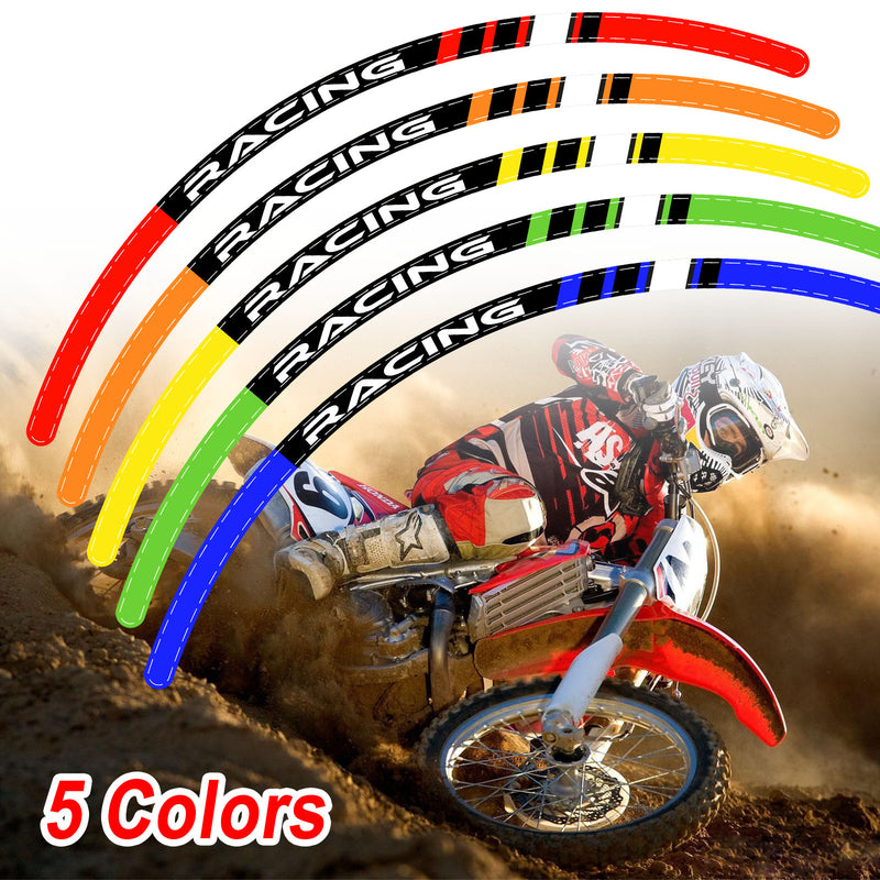 Fits Suzuki DR-Z 400 2000-2004 MX Dirt Bike Rim Skin Stickers