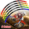 Fits Suzuki DR 200S 2015-2020 MX Dirt Bike Rim Skin Stickers