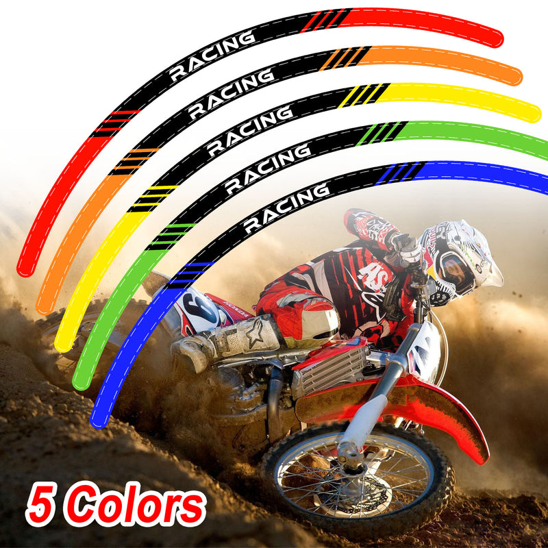 Fits BETA 125 RR-S 2017-2019 MX Dirt Bike Rim Skin Stickers