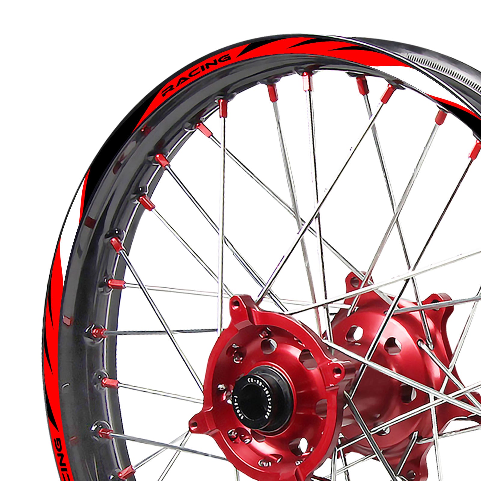 Fits Suzuki DR-Z 400S 2000-2021 MX Dirt Bike Rim Skin Stickers