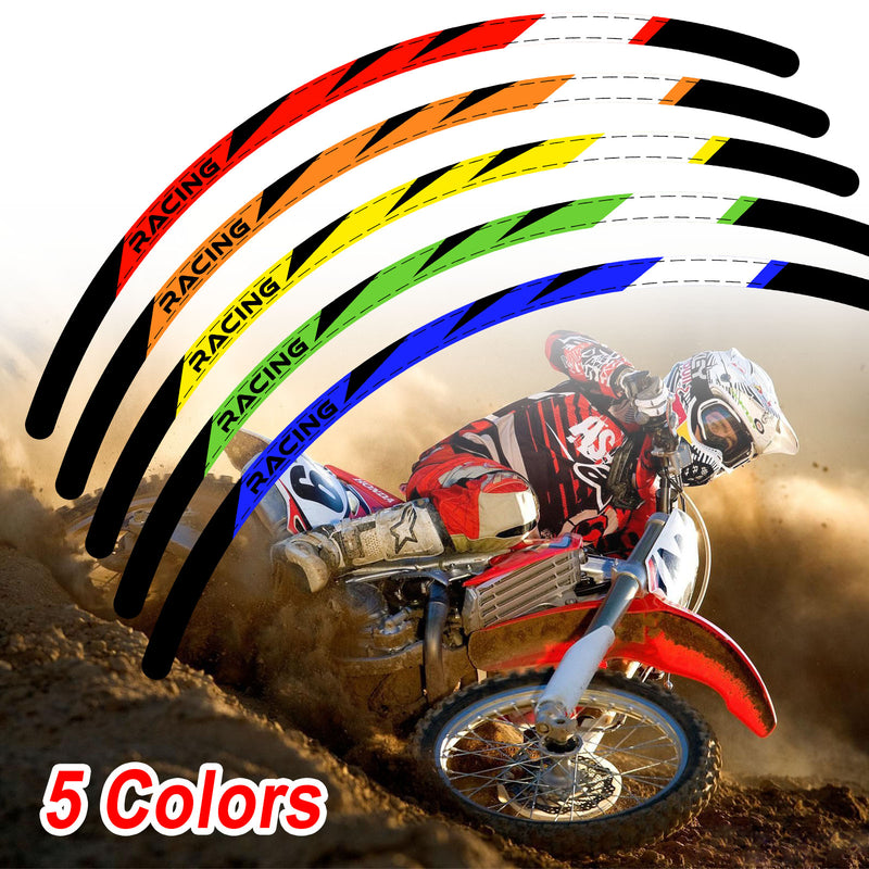 Fits Aprilia RXV 450 2008-2009 MX Dirt Bike Rim Skin Stickers