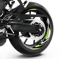 S16 17'' Rim Front & Rear Removable 2-Piece Rim Sticker For Kawasaki Ninja 250 300 400 650