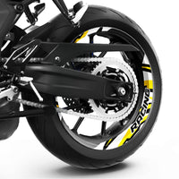 S17 17'' Rim Front & Rear Removable 2-Piece Rim Sticker For Kawasaki Z650 Z750 Z900 Z1000