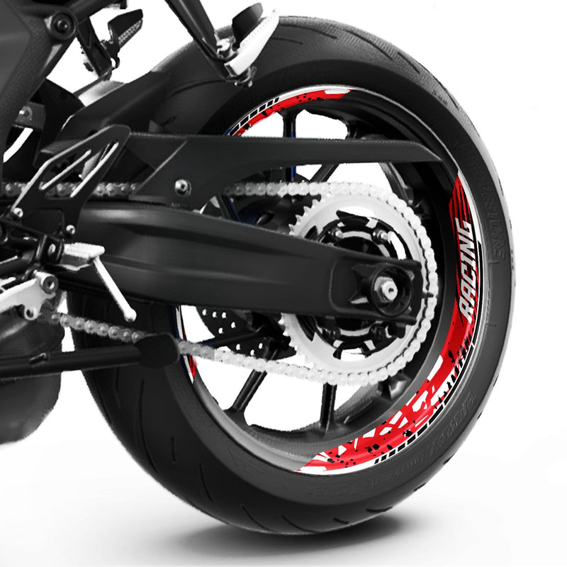 S18 17'' Rim Front & Rear Removable 2-Piece Rim Sticker For Suzuki GSX1300R Hayabusa