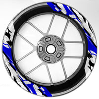 S22 17'' Rim Front & Rear Removable 2-Piece Rim Sticker For Suzuki B-King GSX750 GSR650