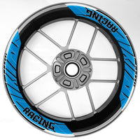 S24 17'' Rim Front & Rear Removable 2-Piece Rim Sticker For Yamaha FZ07 MT-07 XSR700