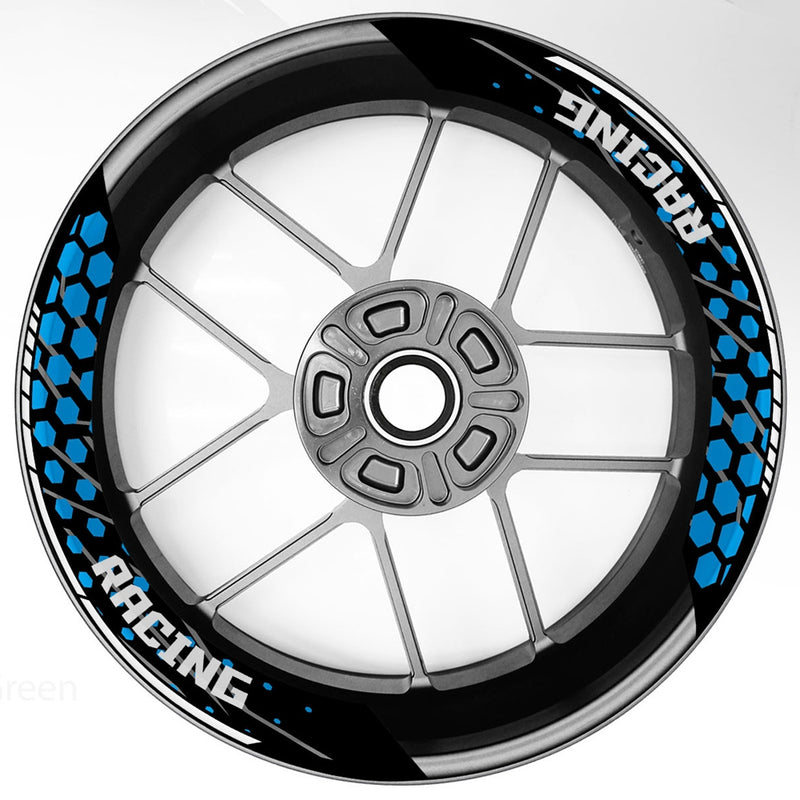 S25 17'' Rim Front & Rear Removable 2-Piece Rim Sticker For Yamaha FJR1300 MT-03 MT-07