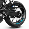 S25 17'' Rim Front & Rear Removable 2-Piece Rim Sticker For Yamaha FJR1300 MT-03 MT-07