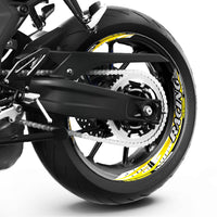 S29 17'' Rim Front & Rear Removable 2-Piece Rim Sticker For Triumph Street Cup Twin