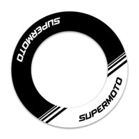 17'' Rim Supermoto Whole Rim Protection Sticker AD01B For Honda Kawasaki Yamaha - MC Motoparts