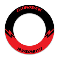 17'' Rim Supermoto Whole Rim Protection Sticker FL01B For Kawasaki Suzuki TM - MC Motoparts