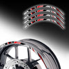 Reflective Strip Designer Pattern For 17'' Wheel Rim Skin Decal Set SH01 - MC Motoparts