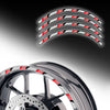 Reflective Strip Designer Pattern For 17'' Wheel Rim Skin Decal Set SH08 - MC Motoparts